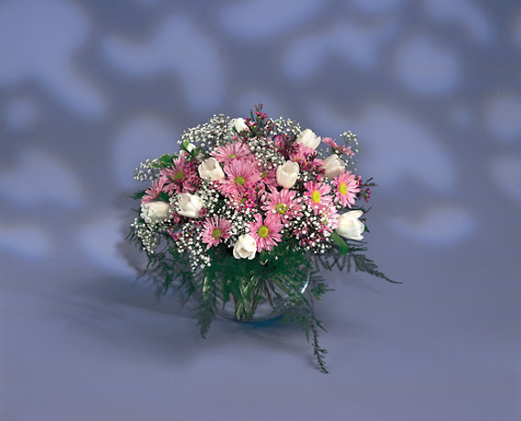 Pink and White Bowl