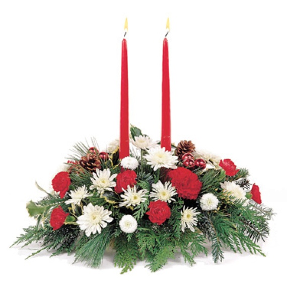 Candlelight Christmas Centerpiece