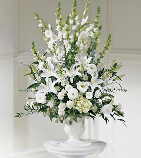 Pure and White Urn