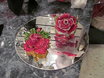 Crystal Rose Pin