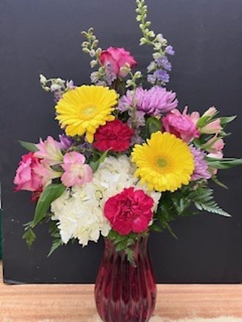 Mixed Spring Vase Arrangement