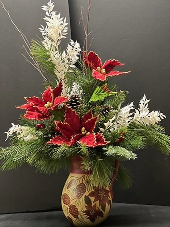 Poinsettia Vase